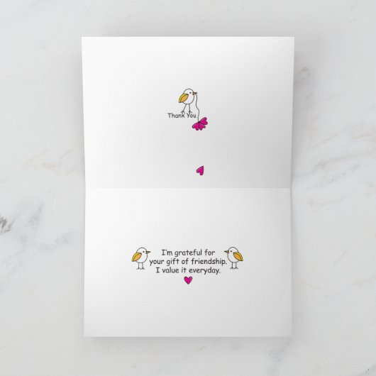 vogels van een Feather_Greeting Kaart (Binnen)