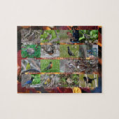 Vogels van een kudde samen legpuzzel (Horizontaal)