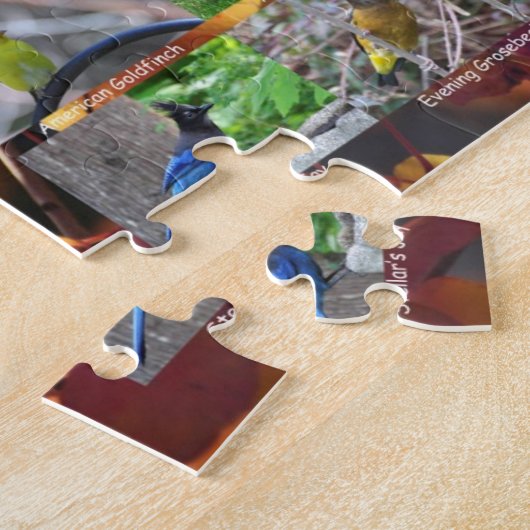 Vogels van een kudde samen legpuzzel (Zijkant)