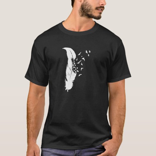 Vogels van een Man van de Veer T-shirt (Voorkant)