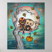 Vogels van een meisje met de veerder in Masker en  Poster (Voorkant)