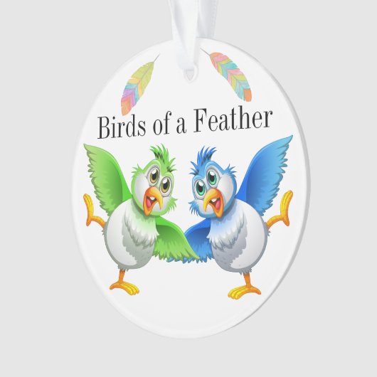 Vogels van een Ornament van de Veer (voorkant)