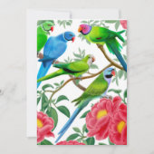 Vogels van een uitnodiging van de partij van de Ve (Voorkant)