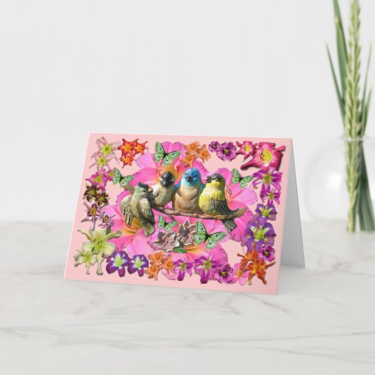 Vogels van een Veer Bedankkaart (Voorkant)