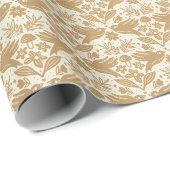 Vogels van een Veer - Cream Cadeaupapier (Rol Hoek)