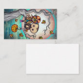 Vogels van een Veer Cute Halloween Art Visitekaartje (Voorkant / Achterkant)