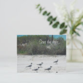 Vogels van een veer, koppel samen.... aankondigingskaart (Staand voorkant)