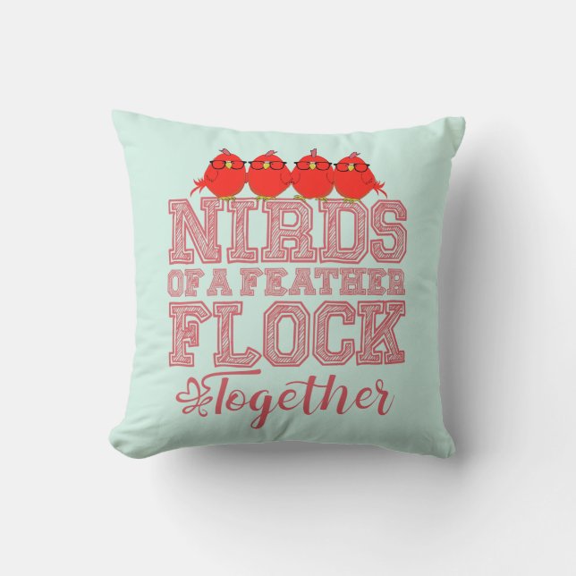 Vogels van een veer kussen (Voorkant)