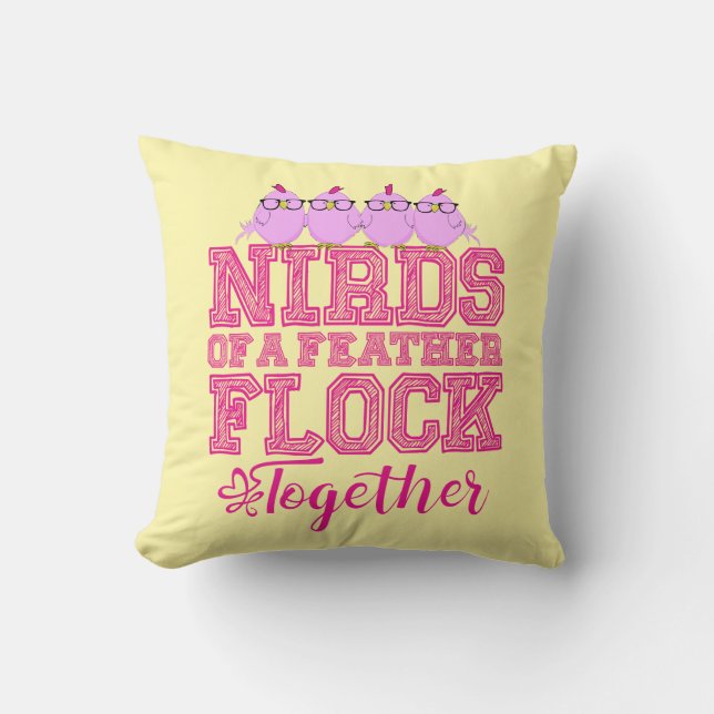 Vogels van een veer kussen (Voorkant)