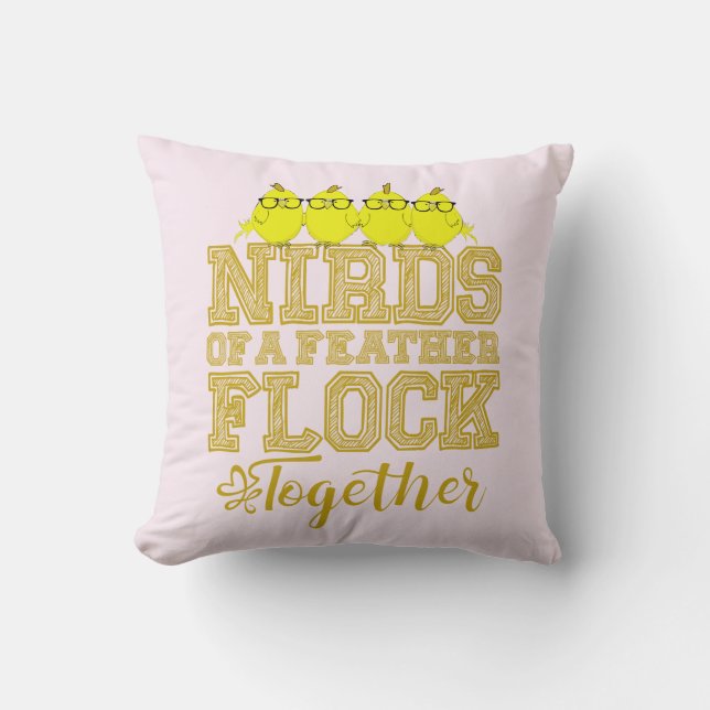 Vogels van een veer kussen (Voorkant)