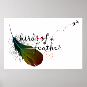 vogels van een veer. poster
