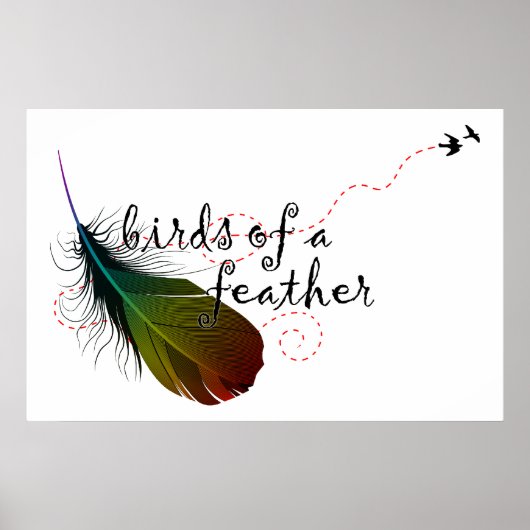 vogels van een veer. poster (Voorkant)