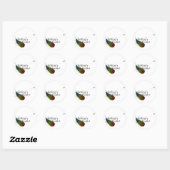 vogels van een veer. ronde sticker (Vel)