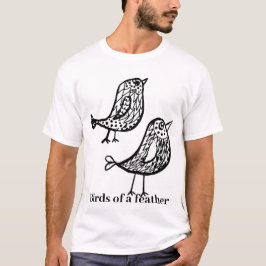 Vogels van een veer t-shirt
