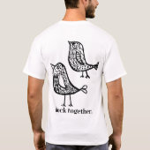 Vogels van een veer t-shirt (Achterkant)