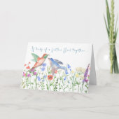 Vogels van een veer verheffen attent worden goed kaart (Voorkant)