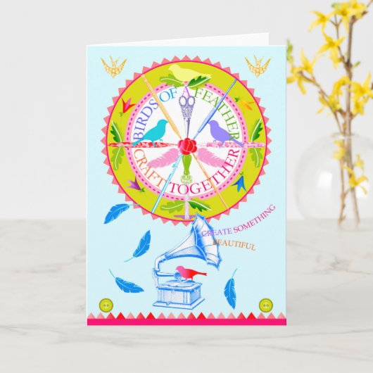 Vogels van een veerboot met Kaart 3 (Gele Bloem)