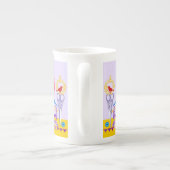 Vogels van een veerboot samen met een botje China  Porselein Kop (Achterkant)