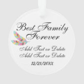 Vogels van een veerfamilie - vrienden Ornament (achterkant)