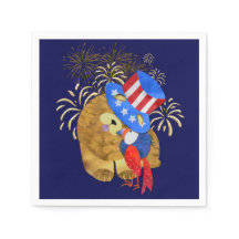 VOGELS VAN EEN VERDER PAPIERNAPKINS