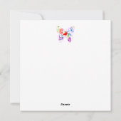 Vogels van een Vlat Kaart van de veerboot (Achterkant)