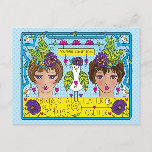 Vogels van een zeebodem_ briefkaart (Voorkant)