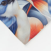 Vogels van een zeebodem fleece deken (Hoek)