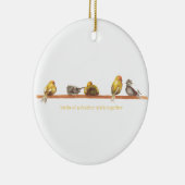 Vogels van een zeebodem keramisch ornament (Rechts)