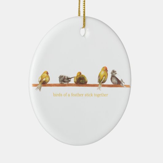 Vogels van een zeebodem keramisch ornament (Rechts)