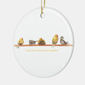 Vogels van een zeebodem keramisch ornament (Links)