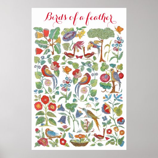 Vogels van een zeebodem poster (Voorkant)