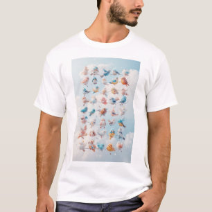 Vogels van een zeebodem t-shirt