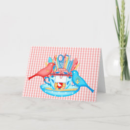 Vogels van een zeefschip, samengevouwen Kaart 1