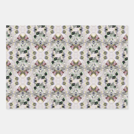 Vogels van een zeemijlstaar die met elkaar verbond inpakpapier vel (Voorkant 3)