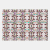 Vogels van een zeemijlstaar die met elkaar verbond inpakpapier vel (Voorkant)