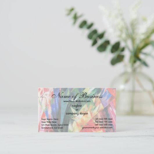 Vogels van Franz Marc; Vogel Visitekaartje (Staand voorkant)