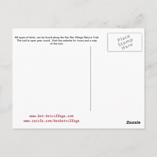 vogels van het briefkaart Prey Oklahoma 19dk-z (Achterkant)