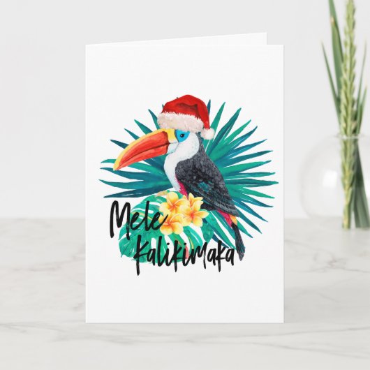 Vogels van het Oerwoud van Kalikimaka van Mele de Feestdagen Kaart (Voorkant)
