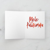 Vogels van het Oerwoud van Kalikimaka van Mele de Feestdagen Kaart (Binnen)