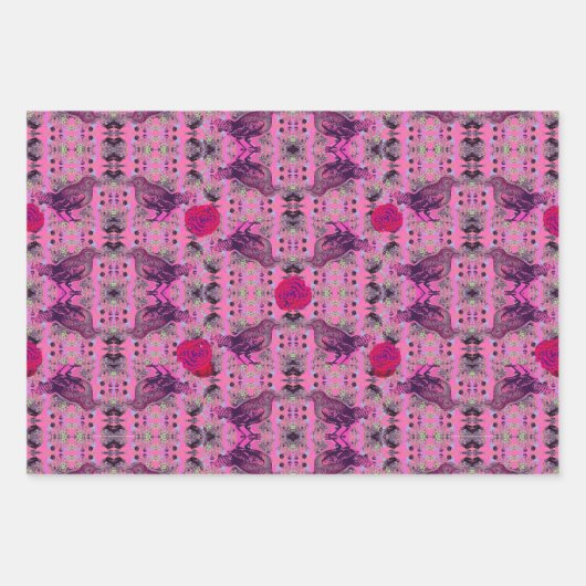 Vogels van het paradijs #2 inpakpapier vel (Voorkant)