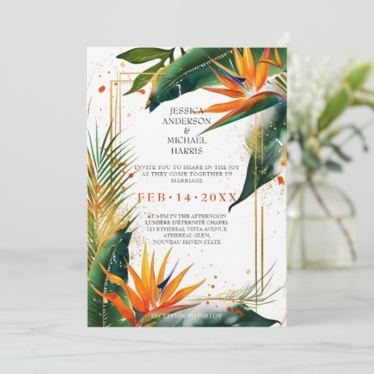 Vogels van het Paradijs Bliss Kaart (Staand voorkant)