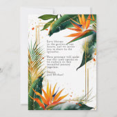 Vogels van het Paradijs Bliss Kaart (Achterkant)