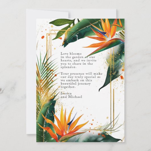 Vogels van het Paradijs Bliss Kaart (Achterkant)