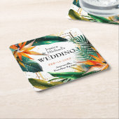 Vogels van het Paradijs Bliss Kartonnen Onderzetters (Schuin)