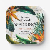 Vogels van het Paradijs Bliss Papieren Bordje (Voorkant)