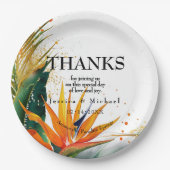 Vogels van het Paradijs Bliss Papieren Bordje (Voorkant)