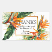 Vogels van het Paradijs Bliss Rechthoekige Sticker (Voorkant)