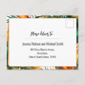 Vogels van het Paradijs Bliss RSVP Uitnodiging Briefkaart (Achterkant)