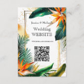 Vogels van het Paradijs Bliss Website kaart (Voorkant)