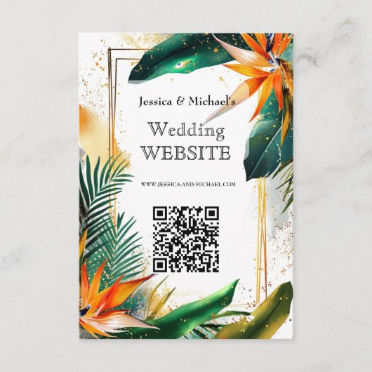 Vogels van het Paradijs Bliss Website kaart (Voorkant)